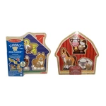Melissa & Doug Jumbo Knob Peg Puzzle Set Barnyard Animals House Pets Wooden 2PK. Fixed Price $29.99.