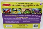 Melissa & Doug (4) Twelve Piece Wooden Jigsaw Puzzles Box. Dinosaurs.. Fixed Price $14.00.