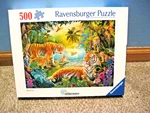 Ravensburger 500 Piece Puzzle Tiger Family In The Oasis 2024 Wjpc Check 2025 1'S. Fixed Price $30.00.
