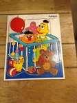 Vintage Playskool Wood Puzzle Bert & Ernie #315-25 Vgc. Fixed Price $12.59.