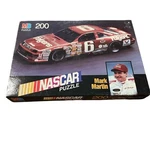 Mark Martin Nascar 200-PIECE Puzzle By Milton Bradley 1990 Ages 7+ Sealed Box. Fixed Price $15.00.