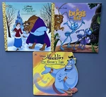 Set Disney Golden Books Aladdin Bug Life Beauty And The Beast Christmas. Fixed Price $5.29.