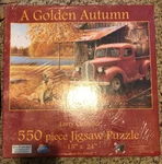 Brand New Sunsout 'a Golden Autumn' By Larry Chandler 550 Piece Jigsaw Puzzle. Fixed Price $44.44.
