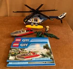 60067 Lego Complete City: Helicopter Pursuit With Manuals & Minifigures. Fixed Price $48.50.
