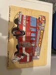 Lights Camera Interaction Pictures Under Pieces Melissa & Doug Firetruck Puzzle. Fixed Price $7.00.