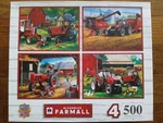Masterpieces Mccormick Farmall Four Pack 500 Jigsaw Puzzles, New!. Fixed Price $18.00.