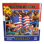 Dowdle "animals Of America" 500 Piece Jigsaw Puzzle Complete! 19.25" X 26.5". Fixed Price $12.00.
