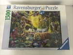 Ravensburger 1500PC Tranquil Tigers Puzzle No 160051. Fixed Price $16.99.