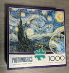 Photomosaics Van Gogh Starry Night 1000 Piece Jigsaw Art Puzzle Buffalo Games. Fixed Price $14.95.