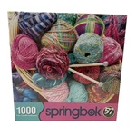 Springbok's 1000 Piece Jigsaw Puzzle Knit Fit - Made Usa. Fixed Price $19.99.