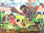 Vtg 1982 Milton Bradley Storybook Puzzle Jack And The Beanstalk 60 Extra Large. Fixed Price $9.00.