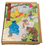Vintage 1983 Playskool Sesame Street Find The Mistakes Tray Puzzle / Jigsaw. Fixed Price $10.72.