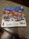 Ceaco "christmas In The Park" 750 Pc Puzzle Art By Richard Coyne New Sealed. Fixed Price $6.18.