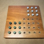 Vintage 1960S Execu-line Are-jay Game Co Solitaire Peg Puzzle Cleaveland Oh Usa. Fixed Price $18.00.