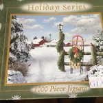 New Puzzle Holiday Series 1000 Piece "flying" Geese Winter Christmas 18 X 25. Fixed Price $19.99.
