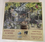 Sunsout Birds On Wire 1000 Piece Jigsaw Puzzle 35118 Lori Schory Eggs Chickens. Fixed Price $10.00.