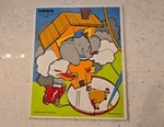 Playskool #375-09 16 Pieces Dumbo Wooden Puzzle Disney Made In Usa. Fixed Price $14.99.