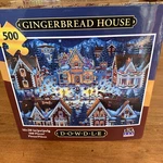 New Dowdle Folk Art Collectors Jigsaw Puzzle Gingerbread House 500 Pcs #00013. Fixed Price $19.95.