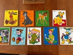Vintage Playskool Disney Wooden Puzzle Lot Of 9 Pluto Donald Duck Bambi Peter. Fixed Price $59.00.
