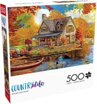 Buffalo Games - Angelo Bonito Autumn Lake House 500 Piece Jigsaw Puzzle For. Fixed Price $16.19.