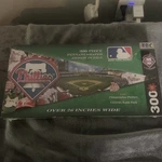 Tdc Jigsaw Puzzle Mlb Philadelphia Phillies Baseball Pennant Shaped 300 Pcs Nib. Fixed Price $33.00.