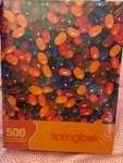 Springbok Jigsaw Puzzle Jellybean Jumble 500 Piece 20X20 New Free Shipping. Fixed Price $24.00.