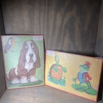 Vintage 1958 Mb Milton Bradley Hound Dog, Turtle, Frog Puzzle Aptitude Test. Fixed Price $15.96.