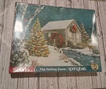 The Falling Puzzle - 500 Pieces Springbok Snowy Christmas Deer ,birds. Fixed Price $14.50.