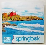 Jigsaw Puzzle Lighthouse Point 1000 Pc 24" 30" By Springbok Sealed Wrappedbox. Fixed Price $10.99.