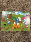Smurf Puzzle Vintage 100 Pieces Bradley Complete 16 X 11 4190-5. Fixed Price $5.00.