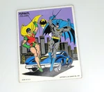 Playskool Wood Tray Puzzle #380-08 To The Batmobile 17 Pieces Robin Batman 1976. Fixed Price $7.39.