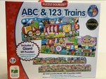New Learning Journey Doubles! Giant Abc & 123 Trains Puzzles Box. Fixed Price $18.00.