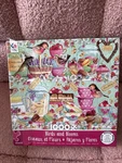 Birds And Blooms Ceaco 1000 Pc Puzzle Flowers Tea Cups Desserts Read Description. Fixed Price $12.00.