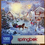 Springbok Night Before Christmas 1000-PIECE Jigsaw Puzzle 24 X 30. Fixed Price $9.74.