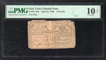 NY-158 April 21, 1760 Two Pounds New York Colonial Note Pmg Very GOOD-10. Fixed Price $249.95.