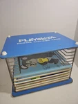 Vintage Playskool Metal Storage Rack W/4 Wood Puzzles With 6. Fixed Price $69.99.
