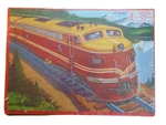 Railroad Train Puzzle 1958 Milton Bradley Vtg 17 Piece Tray Aptitude Tested Nwt. Fixed Price $20.00.