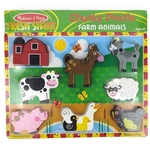 Melissa & Doug Chunky Puzzle Farm Animals Toddler Wooden Pegless New Sealed. Fixed Price $17.99.