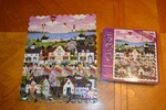 500 Pc Corkboard Puzzle, Ceaco The Independence Day Parade, Jane Wooster Scott. Fixed Price $15.00.