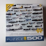 Wwii Puzzle Eurographics "world War Aircraft" 500 Piece Jigsaw New Sealed. Fixed Price $12.50.