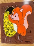 Vintage Wooden Puzzle Playskool Squirrel 6 Pc 275-37 Complete Collectible. Fixed Price $11.24.
