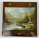 Thomas Kinkade Mountain Majesty 1000 Piece Jigsaw Puzzle Sealed Nib Ptr Of Light. Fixed Price $12.69.