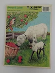Vintage Golden Sheep & Lamb Frame Tray Puzzle 4511B-33 Complete 1983 Western. Fixed Price $8.99.