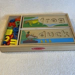 Melissa & Doug Wooden Alphabet Word Puzzle Set Learning Toy Kids. Fixed Price $28.00.
