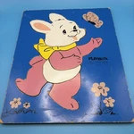 Vintage Playskool Peter Rabbit Wooden Tray Puzzle Piece 165-2. Fixed Price $9.99.
