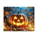 Jigsaw Puzzle Halloween Jack-o-lantern Spooky Family Activity. Fixed Price $23.20.