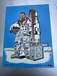 Vintage Spaceman Astronaut Wooden Puzzle By Judy Company 1974 13 Piece 606027. Fixed Price $29.98.