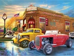 - American Nostalgia Grill 550 Piece Jigsaw Puzzle For Adults. Fixed Price $16.99.