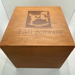 Vintage Fao Schwarz Wooden Art Cube Box Made Taiwan Complete Set New. Fixed Price $59.99.