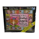 Pretending To Be Normal Person White Mountain Puzzle Pre-owned #731S. Fixed Price $49.99.